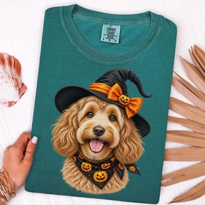 Halloween Dog Shirt, Doodle Mom Gift, Cockapoo Halloween, Spooky Dog Mom, Fall Pet Lover Gift image 8