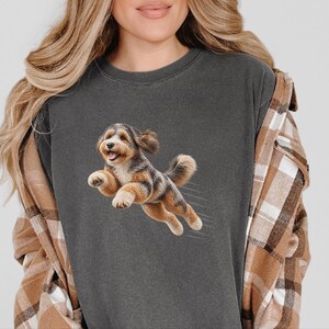 T-shirt Aussiedoodle, Cadeau Aussiedoodle, T-shirt croisé Berger Australien/Caniche, T-shirt Maman Aussiedoodle, Cadeau pour amoureux des chiens Aussiedoodle image 6