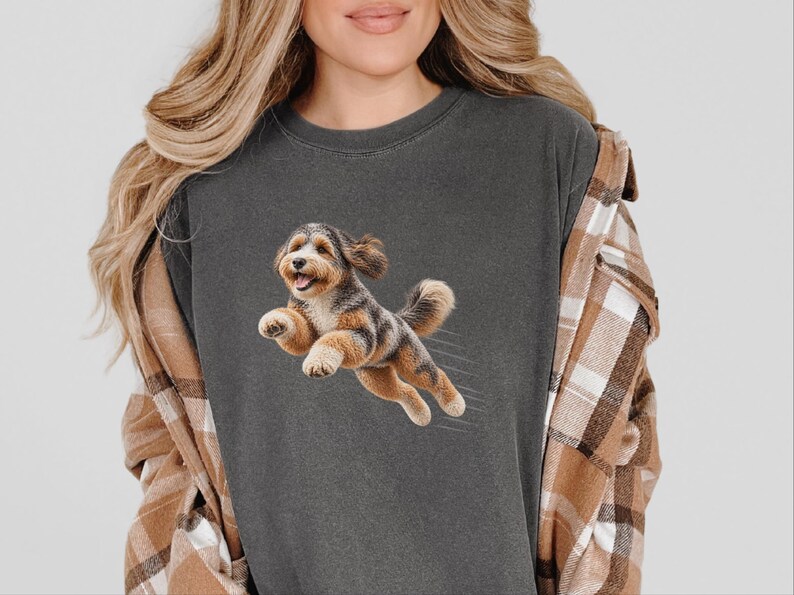 T-shirt Aussiedoodle, Cadeau Aussiedoodle, T-shirt croisé Berger Australien/Caniche, T-shirt Maman Aussiedoodle, Cadeau pour amoureux des chiens Aussiedoodle image 6