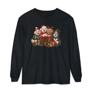 Maltipoo Christmas Shirt, Maltipoo Dog Gift, Festive Santa Puppy Tee, Christmas Dog Lover Shirt, Holiday Dog Sweatshirt image 13