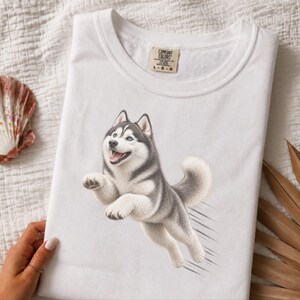 Husky Dog Shirt, Siberian Husky Gift, Husky Mom Shirt, Dog Agility Tee, Husky Lover Gift image 7