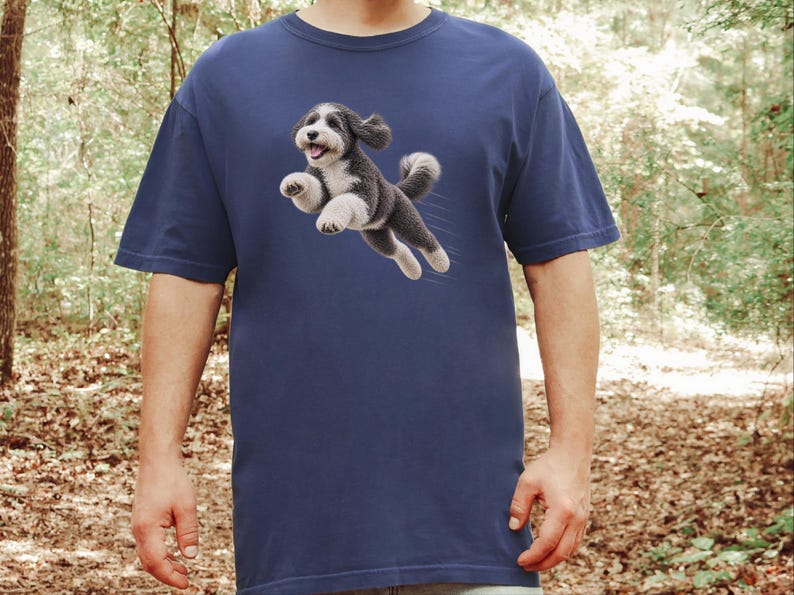 Sheepadoodle Shirt, Sheepadoodle Mom Gift, Doodle Dad Shirt, Sheepadoodle Owner Gift, Doodle Dog Lover Shirt, Puppy Graphic Tee image 8