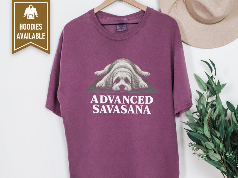 Maltipoo Shirt, Maltipoo Lover Gift, Advanced Savasana Yoga Shirt, Yoga Dog Tee, Cute Dog Shirt, Puppy Yoga Gift, Funny Yoga Tee image 7