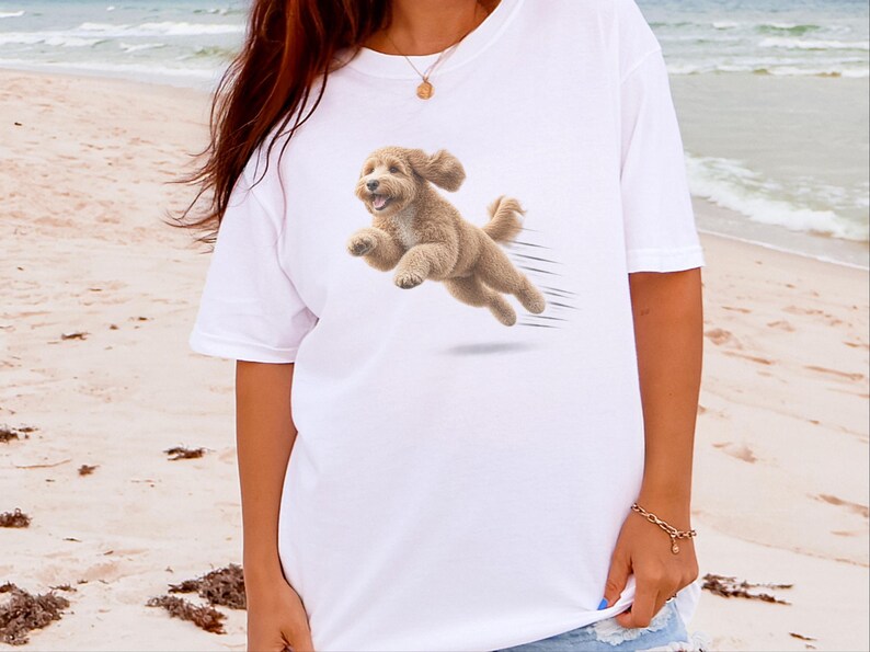 Goldendoodle Mom Shirt, Golden Doodle Gift, Goldendoodle Dog Tee, Doodle Owner Gift, Comfort Colors Dog T image 4