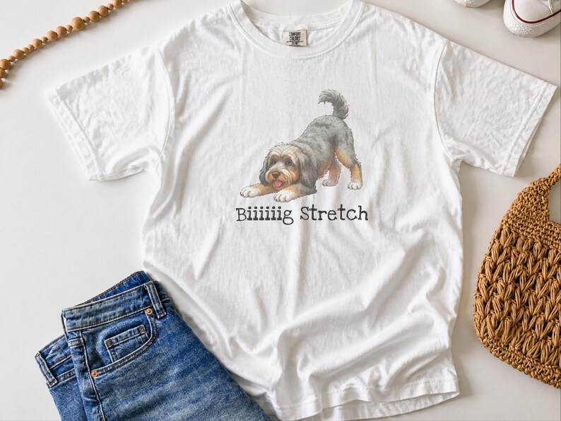 Comfort Colors Cavapoo Mom Shirt, Biiiiig Stretch Dog Lover Tee, Cavoodle Puppy Gift, Pet Owner Birthday Present, Cavapoo Owner Gift image 9