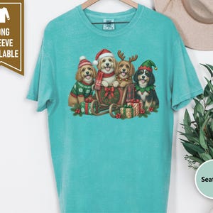 Cavapoo Christmas Shirt, Cavapoo Mom Gift, Holiday Dog Shirt, Christmas Puppy Sweatshirt, Festive Dog Lover Tee image 5