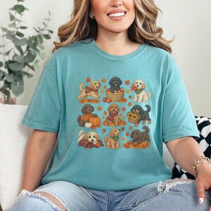 Cavapoo Mom Shirt, Cavapoo Lover Gift, Autumn Dog Shirt, Fall Puppy Tee, Doodle Dog Owner Gift, Thanksgiving Dog Shirt image 2