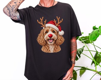 Cavapoo Christmas Sweatshirt, Cavapoo Mom Gift, Christmas Dog Shirt, Holiday Pet Apparel, Cavapoo Owner Gift, Dog Christmas Shirt