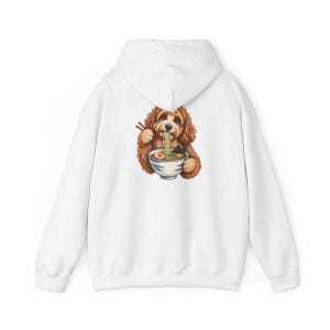 Koszulka Cavapoo, prezent dla miłośnika Cavapoo, koszulka z ramenem, prezent dla mamy Cavapoo, koszulka dla miłośnika makaronu, prezent dla japońskiego jedzenia, bluza z ramenem zdjęcie 12