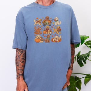 Golden Retriever Fall Shirt, Golden Retriever Gift, Autumn Dog Lover Tee, Pumpkin Patch Sweatshirt image 1