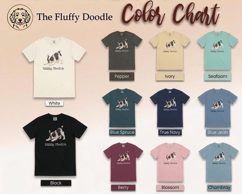 Comfort Colors French Bulldog Big Stretch image 11