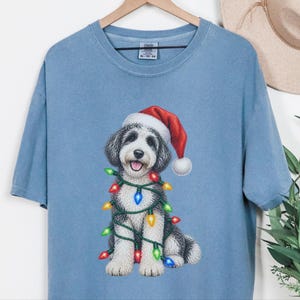 Sudadera navideña para Sheepadoodle, camiseta navideña para perros, regalo navideño para perros, regalo navideño para mamás perrunas, regalo para Sheepadoodle imagen 4