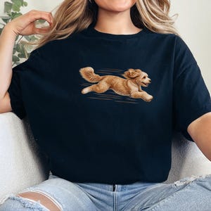 Goldendoodle T Shirt, Golden Doodle Gift, Running Dog Shirt, Doodle Dad Gift, Marathon Runner Tee, Dog Owner Sweatshirt, Pet Lover Apparel image 7