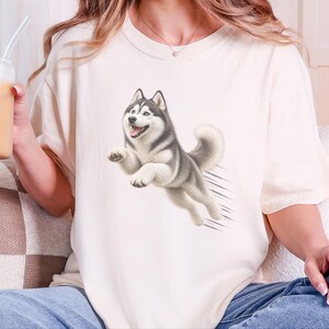 Husky Dog Shirt, Siberian Husky Gift, Husky Mom Shirt, Dog Agility Tee, Husky Lover Gift image 1