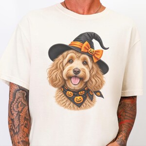 Halloween Dog Shirt, Doodle Mom Gift, Cockapoo Halloween, Spooky Dog Mom, Fall Pet Lover Gift image 1