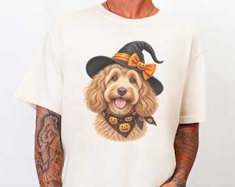Halloween Dog Shirt, Doodle Mom Gift, Cockapoo Halloween, Spooky Dog Mom, Fall Pet Lover Gift