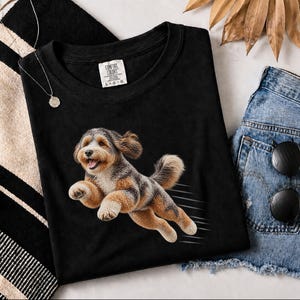 T-shirt Aussiedoodle, Cadeau Aussiedoodle, T-shirt croisé Berger Australien/Caniche, T-shirt Maman Aussiedoodle, Cadeau pour amoureux des chiens Aussiedoodle image 10