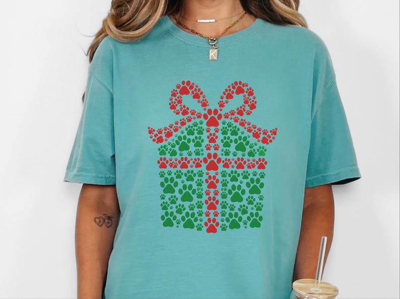 Christmas 2026 Shirt, Christmas Dog Mom Gift, Festive Pet Lover Tee, Holiday Dog Shirt image 9