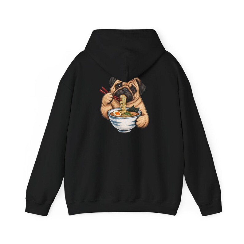Pug Lover Shirt, Ramen Tee, Noodle Lover Gift, Pug Dad Shirt, Pug Mom Gift, Funny Dog Shirt, Japanese Food Tee, Anime Fan Shirt, Kawaii Food image 11