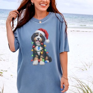 Bernedoodle Christmas Shirt, Christmas Dog Shirt, Bernedoodle Owner Gift, Holiday Dog Lover Tee image 10
