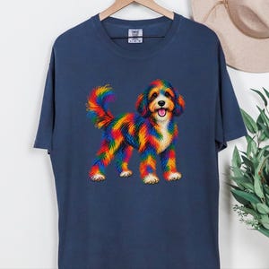 Bernedoodle-Shirt, Geschenkidee für Bernedoodle-Mama, Bunte Hunde-Motive, Doodle-Hunde-T-Shirt, Geschenkidee für Bernedoodle-Besitzer Bild 10