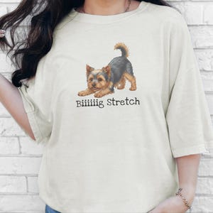 T-shirt Comfort Colors Funny Yorkie, T-shirt extensible grande taille, T-shirt pour maman de Yorkshire Terrier, T-shirt pour amoureux des Yorkies, Vêtements mignons pour parents de chiens image 7