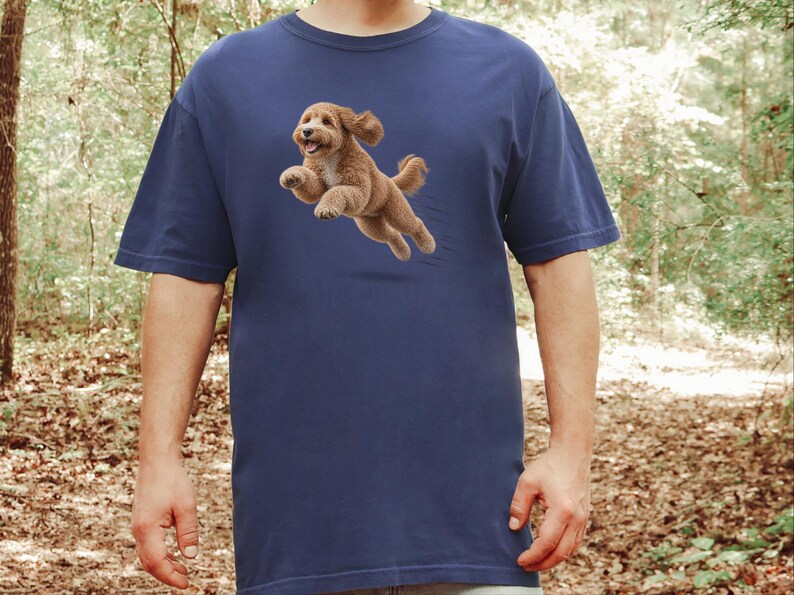 Goldendoodle Mom Shirt, Golden Doodle Gift, Goldendoodle Dog Tee, Doodle Owner Gift, Comfort Colors Dog T image 3