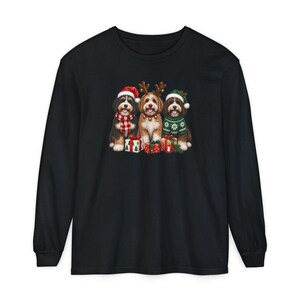 Bernedoodle Christmas Sweatshirt, Festive Dog Crewneck, Christmas Bernedoodle Gift, Holiday Dog Lover Shirt, Winter Puppy Sweatshirt afbeelding 13