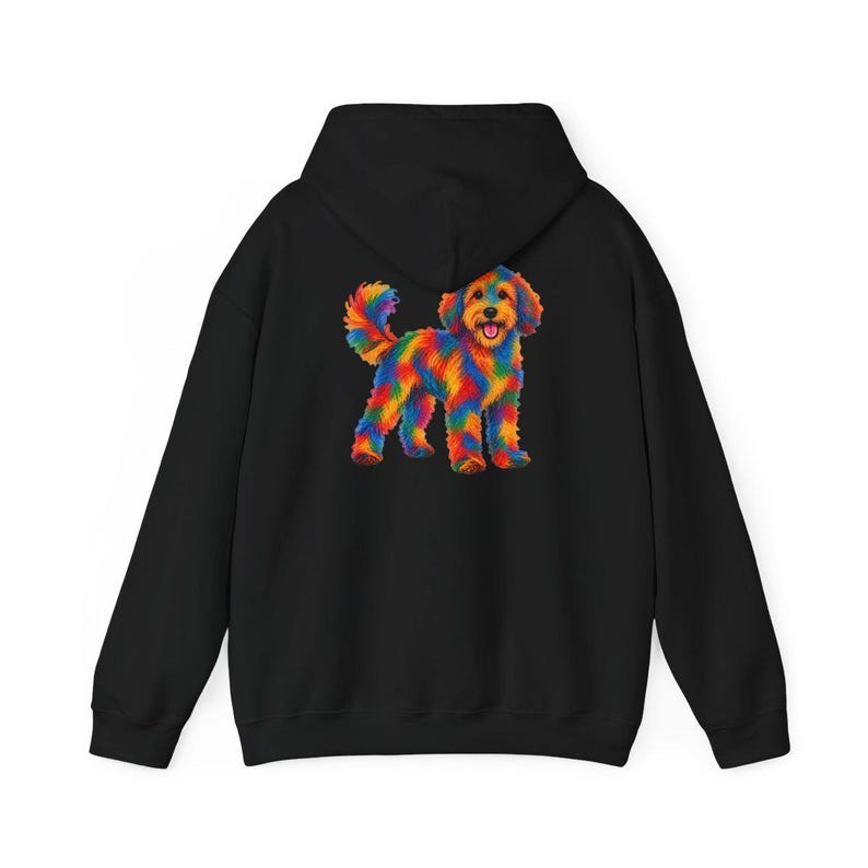 Aussiedoodle Shirt, Colorful Dog Art, Doodle Dog Gift, Aussiedoodle Mom Shirt, Rainbow Dog Lover Tee image 11