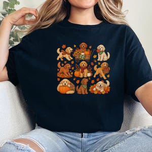 Golden Retriever Fall Shirt, Golden Retriever Gift, Autumn Dog Lover Tee, Pumpkin Patch Sweatshirt image 5