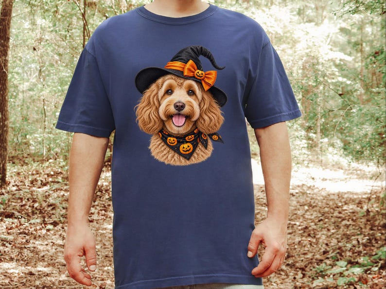 Halloween Dog Shirt, Doodle Mom Gift, Cockapoo Halloween, Spooky Dog Mom, Fall Pet Lover Gift image 9