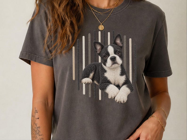 ボストンテリアシャツ、ボストンテリアギフト、面白いボストンテリアTシャツ、犬好きへのギフト、犬好きママシャツ 画像 7