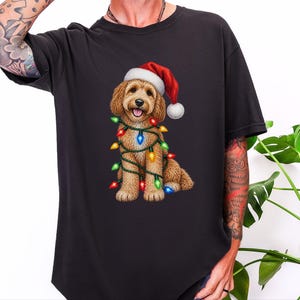 Christmas Cockapoo Shirt, Cockapoo Christmas Gift, Santa Paws Christmas, Holiday Dog Shirt, Cockapoo Dog Lover Gift image 8