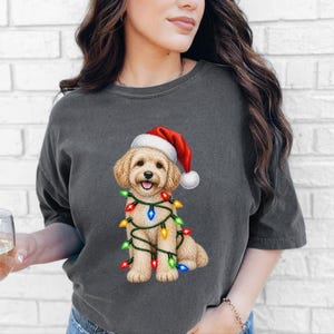 Maltipoo Christmas Shirt, Maltipoo Dog Mom Gift, Holiday Dog Lover Tee, Christmas Puppy Sweatshirt, Festive Pet Lover Apparel image 10