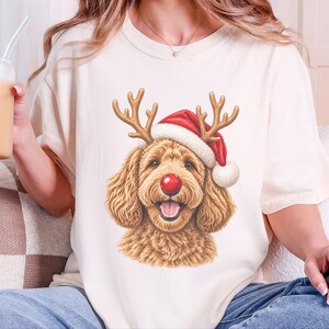 Labradoodle Christmas Shirt, Holiday Dog Sweater, Labradoodle Mom Gift, Christmas Pet Shirt, Doodle Dad Gift Bild 5