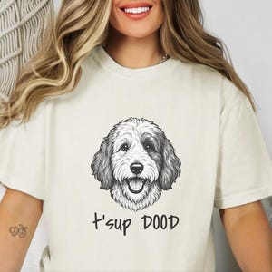 Comfort Colors Sheepadoodle Sweatshirt | T'sup Dood Goldendoodle Sweatshirt | Aussiedoodle Crewneck | Bernedoodle Labradoodle Sheepadoodle image 4