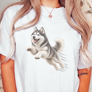 Husky Dog Shirt, Siberian Husky Gift, Husky Mom Shirt, Dog Agility Tee, Husky Lover Gift image 6