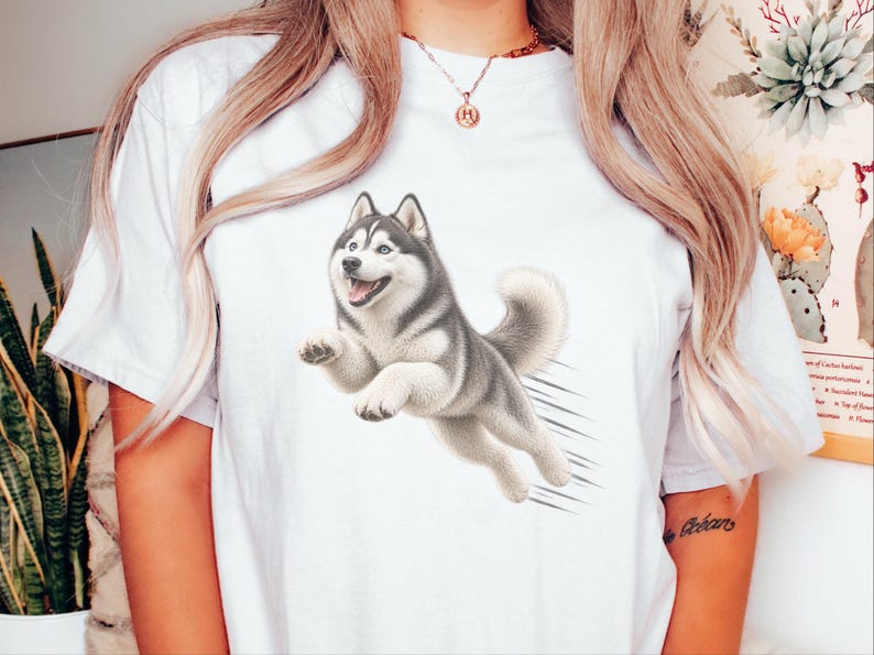 Husky Dog Shirt, Siberian Husky Gift, Husky Mom Shirt, Dog Agility Tee, Husky Lover Gift image 6