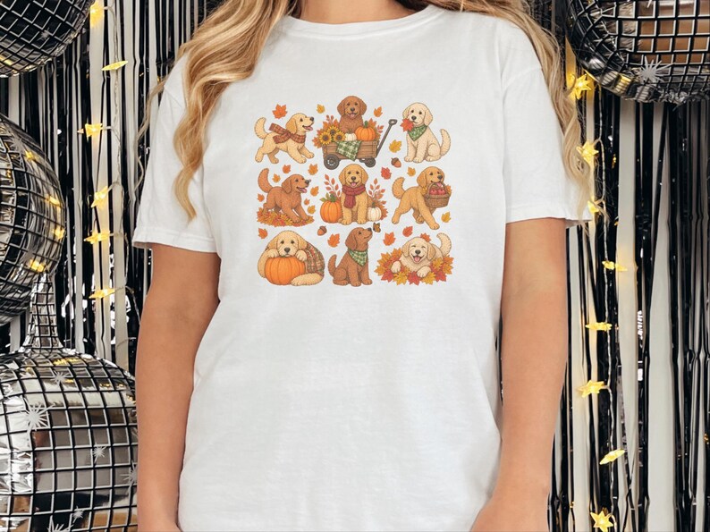 Golden Retriever Fall Shirt, Golden Retriever Gift, Autumn Dog Lover Tee, Pumpkin Patch Sweatshirt image 9