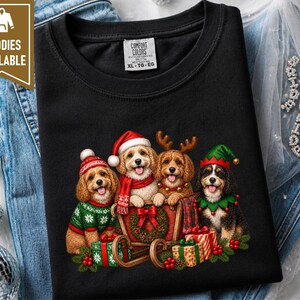 Cavapoo Christmas Shirt, Cavapoo Mom Gift, Holiday Dog Shirt, Christmas Puppy Sweatshirt, Festive Dog Lover Tee image 7