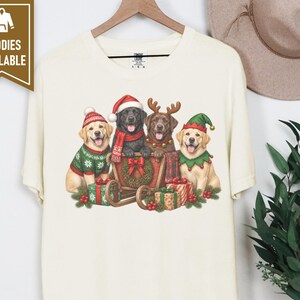 Christmas Dog Shirt, Labrador Christmas Gift, Black Lab Christmas Sweatshirt, Chocolate Lab Lover Shirt, Yellow Lab Holiday Tee image 9
