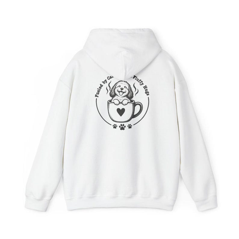 Goldendoodle Mom Shirt, Coffee Lover Gift, Doodle Dog Tee, Fueled by Caffeine and Fluffy Hugs, Puppy Owner Top, Coffee Weather Shirt image 12