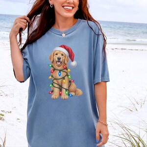 Camiseta navideña de Golden Retriever, regalo navideño para amantes de los perros, sudadera festiva para cachorros, regalo navideño para perros, camiseta de Retriever imagen 10