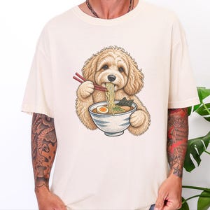 Maltipoo Ramen Shirt, Ramen Lover Gift, Foodie Dog T Shirt, Noodle Lover Tee, Japanese Food Shirt image 8