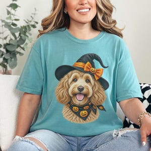 Halloween Dog Shirt, Doodle Mom Gift, Cockapoo Halloween, Spooky Dog Mom, Fall Pet Lover Gift image 4