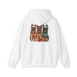 German Shepherd Christmas Sweatshirt, Festive Dog Mom Gift, Holiday Puppy Crewneck, Christmas Dog Shirt, GSD Lover Present image 12
