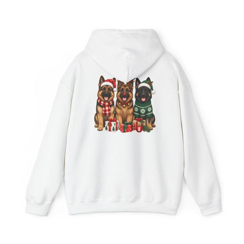 German Shepherd Christmas Sweatshirt, Festive Dog Mom Gift, Holiday Puppy Crewneck, Christmas Dog Shirt, GSD Lover Present image 12