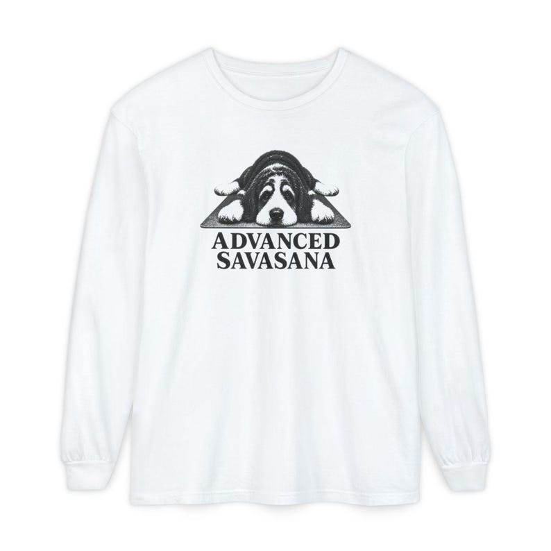 Bernedoodle Shirt, Yoga Teacher Gift, Bernedoodle Mom, Advanced Savasana, Yoga Lover Shirt, Meditation Tshirt, Funny Dog Tee image 14