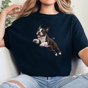 Bostonterrier-tröja, Bostonterrier-hundmamma-present, rolig Bostonterrier-tröja, Zoomies-hundtröja, bekväma färger för hundar bild 2