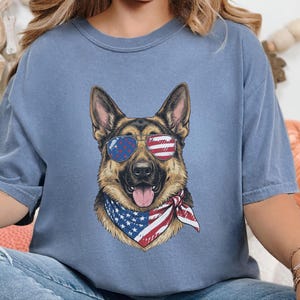 Patriotic German Shepherd Portrait image 7
